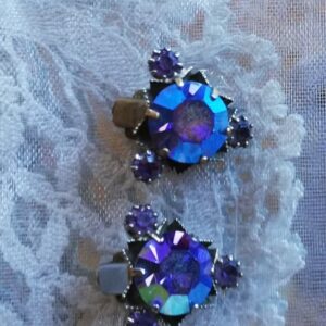 Pre loved & fabulous vintage BOREALIS clip on earrings