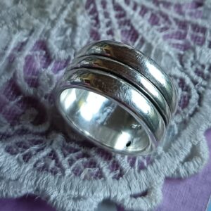 Triple band Sterling silver ring