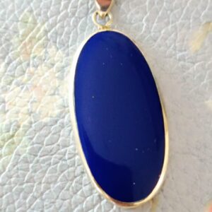 Lapis & Mother of pearl pendant