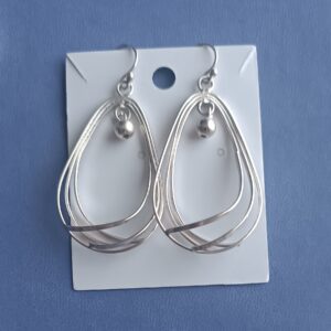 Sterling silver 'wavy' earrings