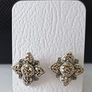 Sterling silver & marcasite studs
