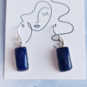 Sterling silver & Lapis Lazuli oorbelle
