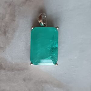 Rectangular Paraiba pendant